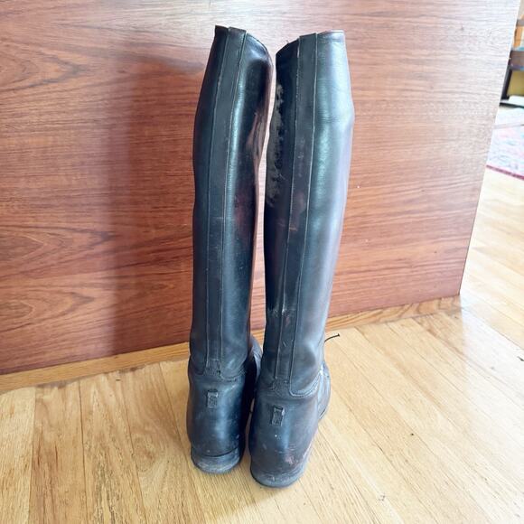 Equestrian Horse Riding Boots Black Leather Black Size 9? *Read - Picture 3 of 9